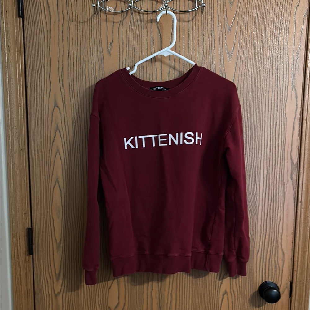 Kittenish Women's Burgundy Sweater
